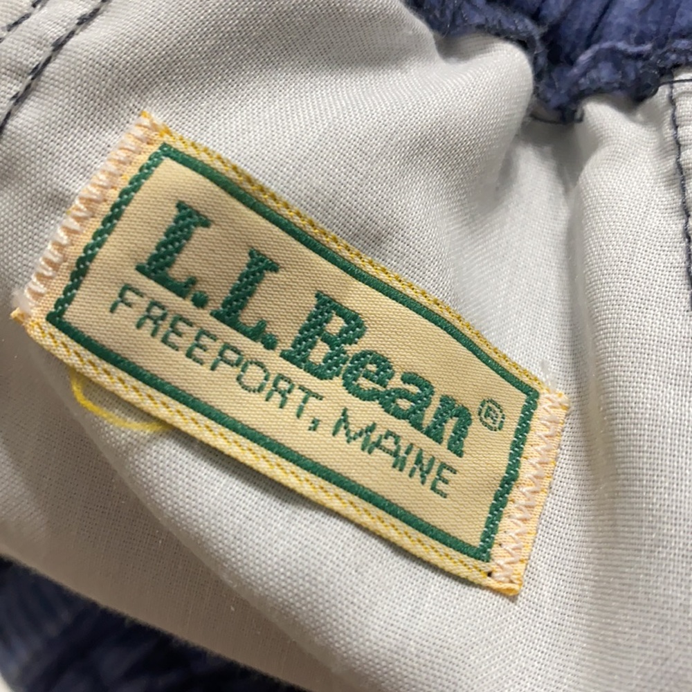 Vintage 90s Corduroy Highwaisted Blue L.L. Bean MIDI Skirt - Picture 11 of 14
